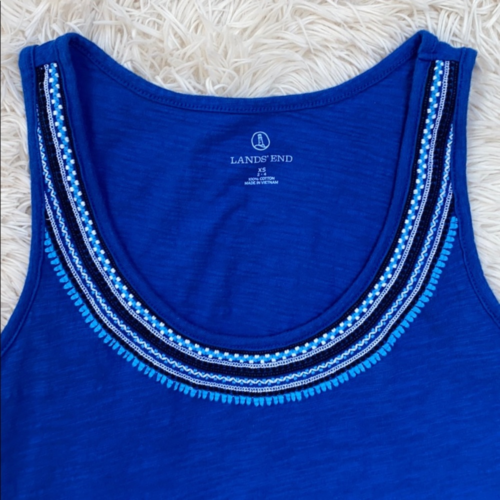 🎉HP🎉 Lands’ End Swim Coverup Dress 💗 Royal Blue - Picture 4 of 8